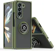 Compatible with Samsung Galaxy Z Fold6 Case,Compatible with Samsung Galaxy Z Fold6 5G SM-F956 Built-in Bracket Car Magnetic Shockproof and Anti-Drop Phone Case Cover Gr2