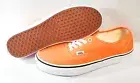 Mens Vans Skate Authentic Tiger Orange White Canvas Off The Wall Sneakers Shoes