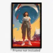 Movie Art Poster - Girl Feeling Gratitude, Fresh Capri Pants (Retro Film Print)