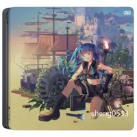 在飛比找蝦皮購物優惠-PS4 2017 型 Slim 主機專用 小藍 機身貼 保護