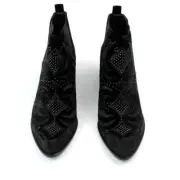 Dolce Vita Womens Preston Black Velvet Booties 8