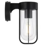 Fonseca Contemporary Wall Lamp Light Aluminium Glass Black Matte