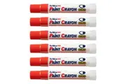 12PK Artline 40 Permanent Paint Crayon Fade Proof High Temperature Marker Red