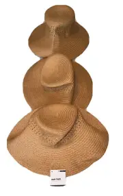 Target Brand Gertex Straw Sun Hat Lot Of 3 New W/Tags