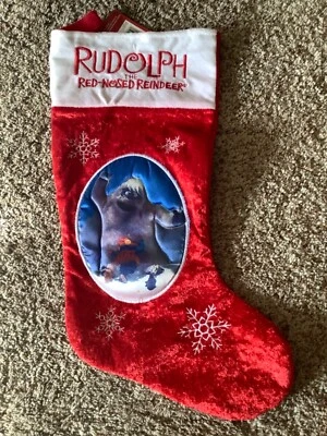 Rudolph the Red Nosed Reindeer Abominable Snowman CHRISTMAS STOCKING New