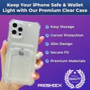 #1 NEW Clear Shockproof Bumper Wallet Case Cover For iPhone 14 13 12 11 Pro MAX