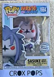 SASUKE CURSE MARK 2 FE 1664 NARUTO SHIPPUDEN Funko Pop Vinyl New in Mint Box+P/P