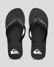 [Quiksilver] Quiksilver Men's Molokai Core Flip Flops Slippers in Black Size 10 10 Black