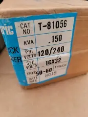 Acme T-81056 POWER TRANSFORMER 120/240VAC 50/60HZ 16/32vac .150kva 1 Phase
