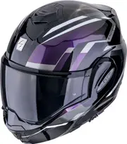 Scorpion EXO-Tech Evo Furio, modular helmet , color: Black/Purple/Green , size: XXL