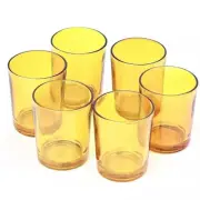 40 Bulk Yellow Glass Votive Candle Holders Table Centreoieces Xmas Wedding Anni