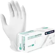 MEDSTOCK White Nitrile Gloves - Medical Examination, Powder/Latex-Free, Non-Sterile, Disposable, Reduces Cross Contamination, Ambidextrous,