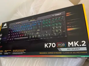 【99%新】靜音紅軸 K70 MK2 Corsair 海盜船 Corsair RGB 機械式 鍵盤 公司貨 SILENT