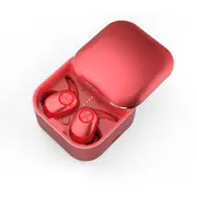 T1 Pods Dual bluetooth 5.0 Earphone TWS Wireless Stereo Earbuds Waterproof Sports Headphone for Xiaomi RED COLOR