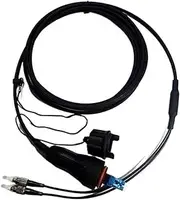 VJSUWI Fullax 350-500m 2 Core Shielded Garter SM LC to FC SC St 5mm Dual Core Outdoor Fiber Optic Patch Cord Singlemode 450m (Fullax-LC to LC 350m)