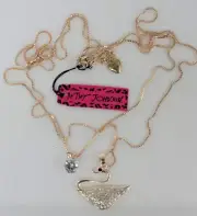 Betsey Johnson SWAN Rhinestone JEWELS Pendant/Necklace (New With Tags)