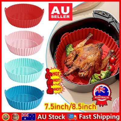 Air Fryer Silicone Pot Mat Oven Pan Reusable Tray Kitchen Baking Accessories CC
