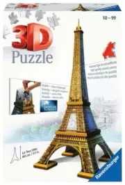 Eiffel Tower 224 Piece 3D Jigsaw Puzzle Ravensburger New