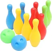iplusmile Interactive Boys and Girls Bowling Game 10 Pcs Bottle 2 Pcs Mini Bowling Educational Toy for Toddlers for Fun Random Color