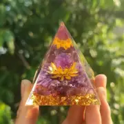1 PC Orgonite Pyramid Ball Quartz Crystal Natural Dropper Resin Handicraft