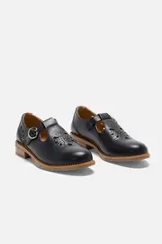 Navy Cut Out Shoe