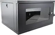 kenable FLAT PACK Wall Mounted Data Cabinet for 19 inch Network Rack Small 6U 450mm Black