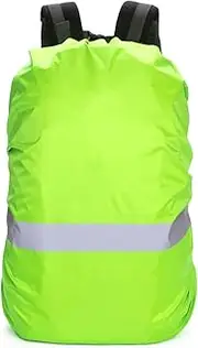 Waterproof Rain Cover for Backpacks, Reflective Backpack Cover, Rain Cover for School Bags and Hiking Backpacks, Fluorescent Green, 18-30L