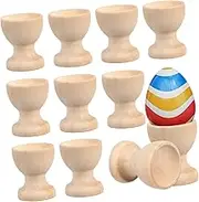 24Pcs Wooden Egg Cups Egg Holders for Breakfast Appetizers for Home Use Smooth Surface Easy to Clean for Adults