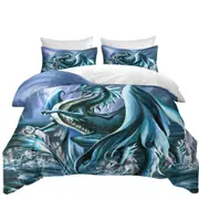 Riptide Ocean Cliffs Dragon Quilt Cover