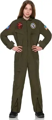 Underwraps Topgun Fighter Pilot Halloween Costume Military US Navy® Topgun 27685