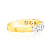 Luminesce Lab Grown 18ct Yellow Gold 1.50 Carat Diamond Eternity Ring, R
