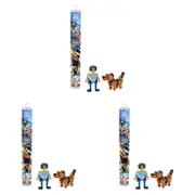 3x 100pc Plus Plus 3.5x28cm Everyday Heroes Police Kids/Children 3D Puzzle 5y+
