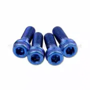 4x MV Agusta F3 675 Blue Titanium Front Lower Triple Clamp Screws Bolts