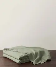 Repose Linen Bedcover - Artichoke