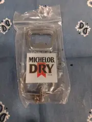 Vintage NOS Michelob DRY Beer Lucite Key Chain Bottle Opener/Keychain