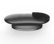 Facial Cleansing Brush Wireless Charging Electric Sonic Face Massager Deep Pore Cleansing Reduce Acne Anti-Aging Skin Care-BLACK