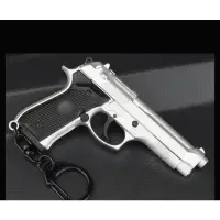 在飛比找蝦皮購物優惠-現貨Beretta M9/M92銀色 可動模型手槍1:3迷你