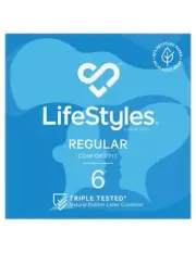 Ansell Condom Lifestyles Regular 6 Pack x 1