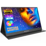 Portable Monitor, 15.6'' 1080P FHD Portable Monitor for Laptop, USB-C HDMI Compu