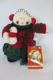 Holiday Plush Snowman Girl 6.5 in Trevco