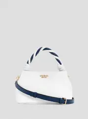GUESS White Cruise Vibe Top Handle Crossbody Bag