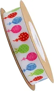 ORFOFE 1 Roll 10 Printed Birthday Ribbon for Party Decorations Crafting and Present Wrapping Versatile Decorative Accessory for DIY Projects and Festive Celebrations
