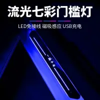 在飛比找樂天市場購物網優惠-電動汽車迎賓燈LED流光車門踏板氛圍燈 無線感應燈防踩汽車門