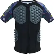 [Topeter] Football Rib Protector Youth Baseball Chest Protective Shirt Kids Padded Compression Shirt
