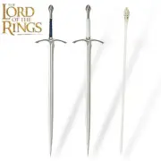 2X Glamdring Sword of Gandalf Lord of the Rings LOTR scabbard w/Plaque replica