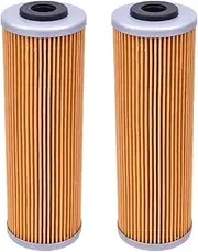 Motorcycle Oil Filter For Adventure Super Enduro Duke SMT 790 890 950 950 990 1190 1290 RC8 450 Rally Replica(2Pcs Yellow)