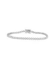 Silver 1.00 ct. tw. Lab Grown Diamond Tennis Bracelet