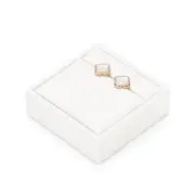 Earrings Stand PU Leather Ring Display Holder Earrings Showcase Display Block