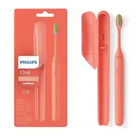 在飛比找momo購物網優惠-【Philips 飛利浦】電池式電動牙刷 珊瑚橘 超輕便旅行