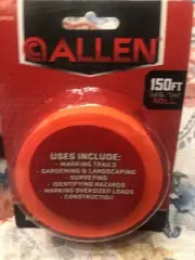 Allen Hunting Hiking Trail Marking Tape 150 Ft. Roll High Visible Orange New